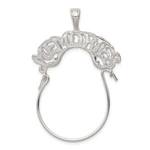 Million Charms 925 Sterling  Silver Memories Charm Holder